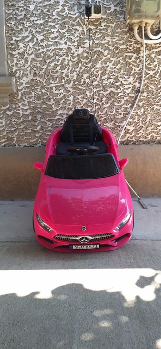 Vand masinuta electrica copii fetite roz Mercedes