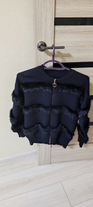 Меховая часть: Кролик, эксклюзивный бомбер, размер S-M