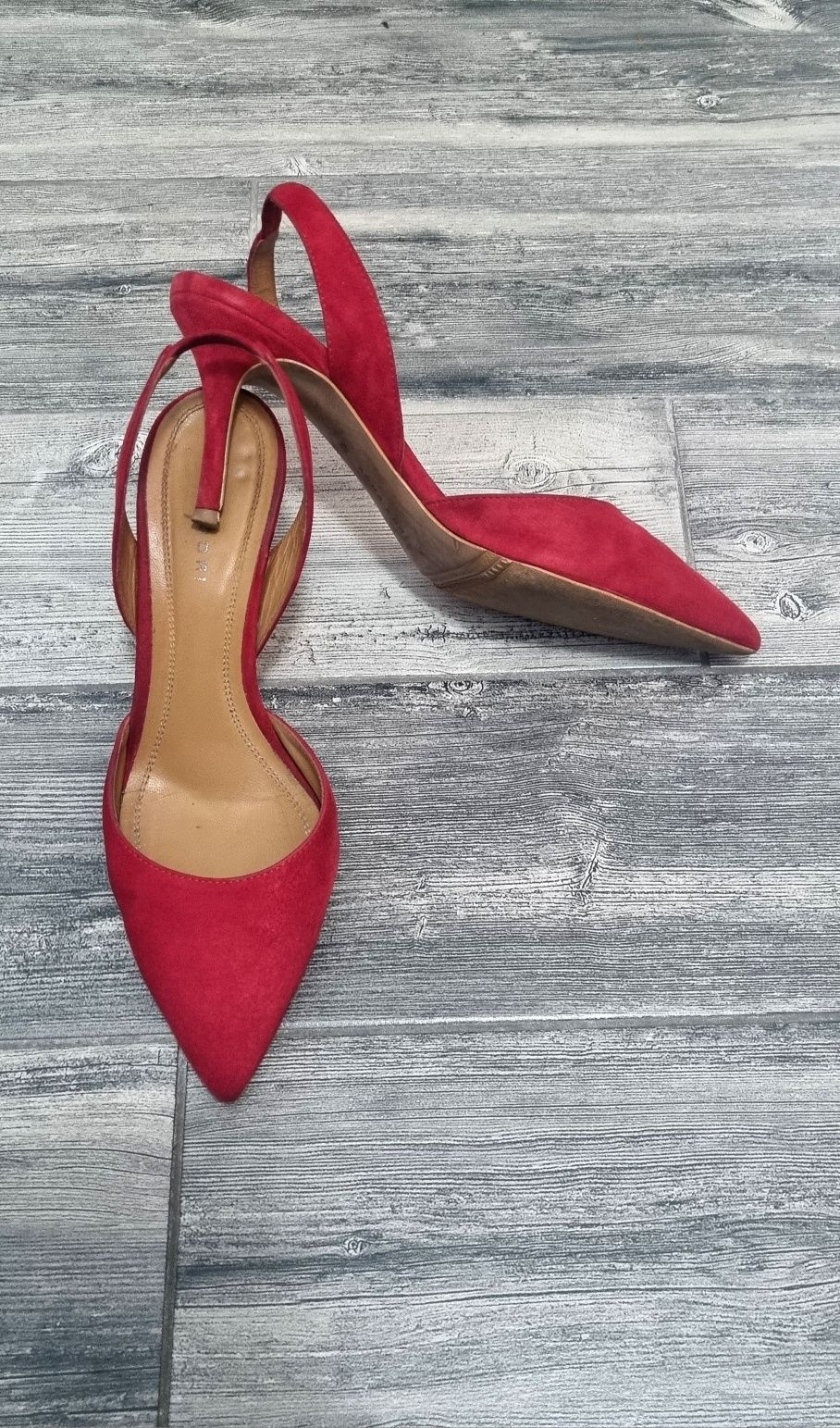 Pantofi slingback Anna Cori, toc 8 cm, masura 40