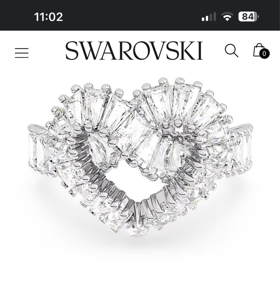 Inel Swarovski original nou,garantie 2 ani