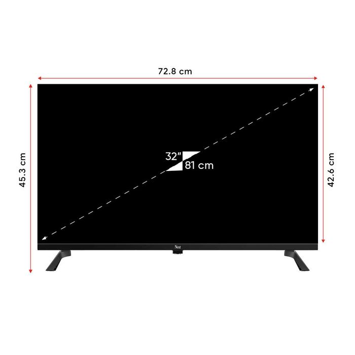 Нов безрамков лед телевизор NEXT YE-32020GFSG4 32"  HD Android