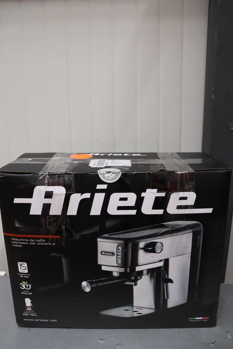 Ariete Metal Barista еспресо Кафемашина, разпенител за мляко, ESE дози