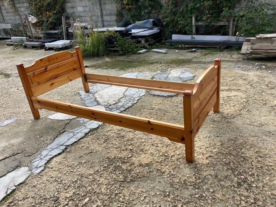 Дървено единично легло 90/190