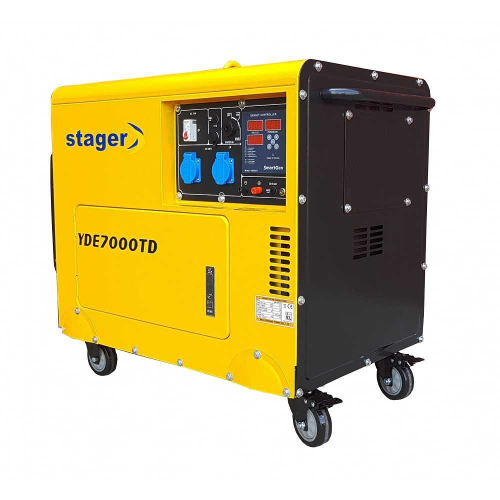 Generator Insonorizat Stager YDE7000TD, Diesel, Putere 5 kVA, 230V