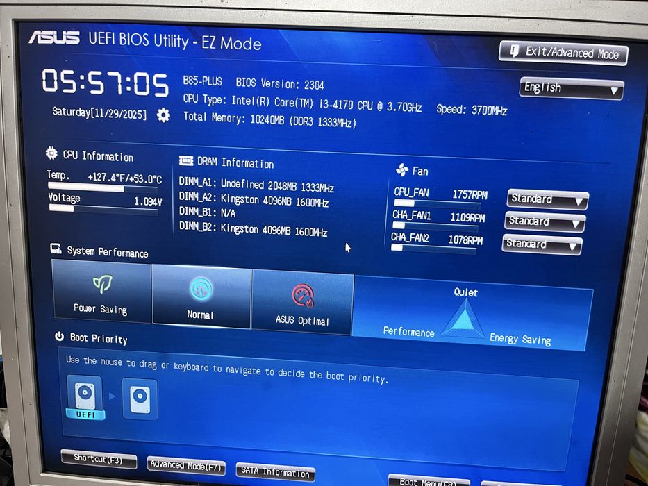 Unitate PC Antec i3 4170 / 10GB RAM / SSD 240GB / Windows 10 Home COA