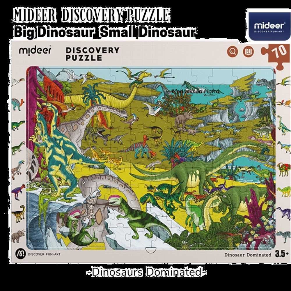 Puzzle dinosaur-70 piese-mideer