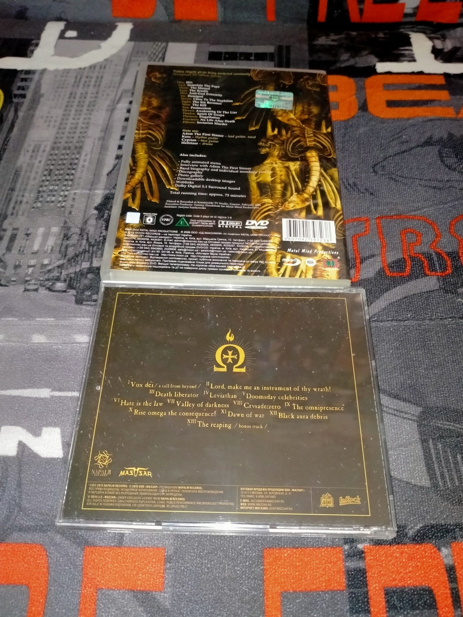 Продам Hate "Crusade: Zero" и "The litanies of satan" DVD