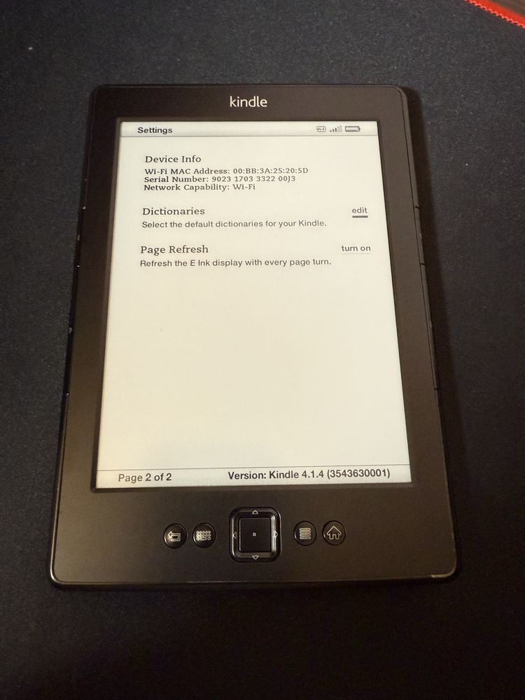 Amazon Kindle D01100