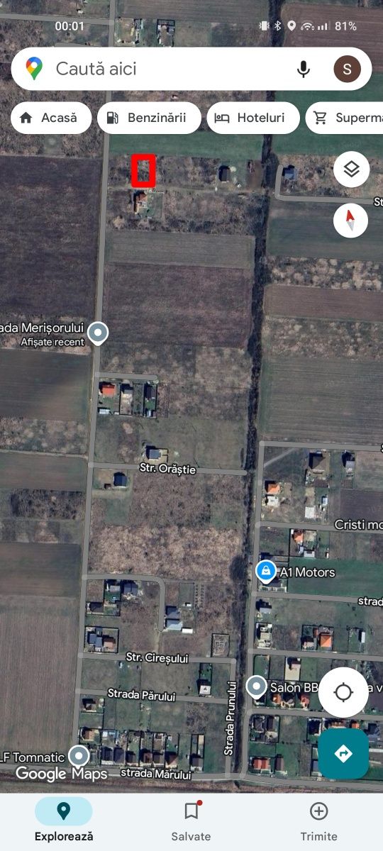 Proprietar vând teren intravilan in Moșnița Veche