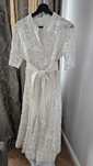 Rochie matase si broderie manula