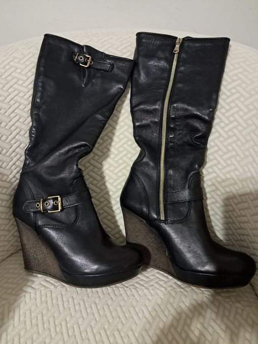 Black Friday! Cizme damă lungi complet piele naturală Veronica made in