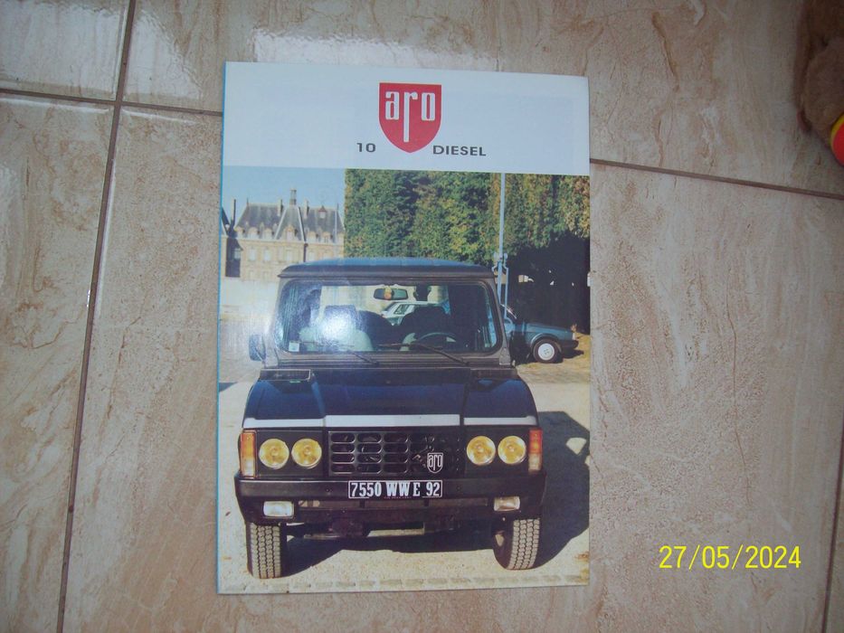 Pliant vechi auto epoca ARO 10 Diesel limba franceza