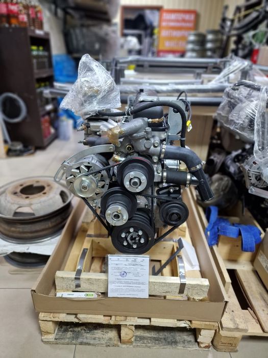 Двигатель на Газель 4215 в чугунном блоке с навесными 100 карбюратор