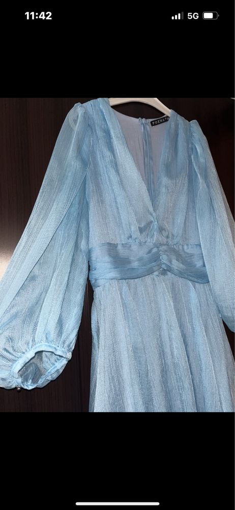 Rochie scurta baby blue