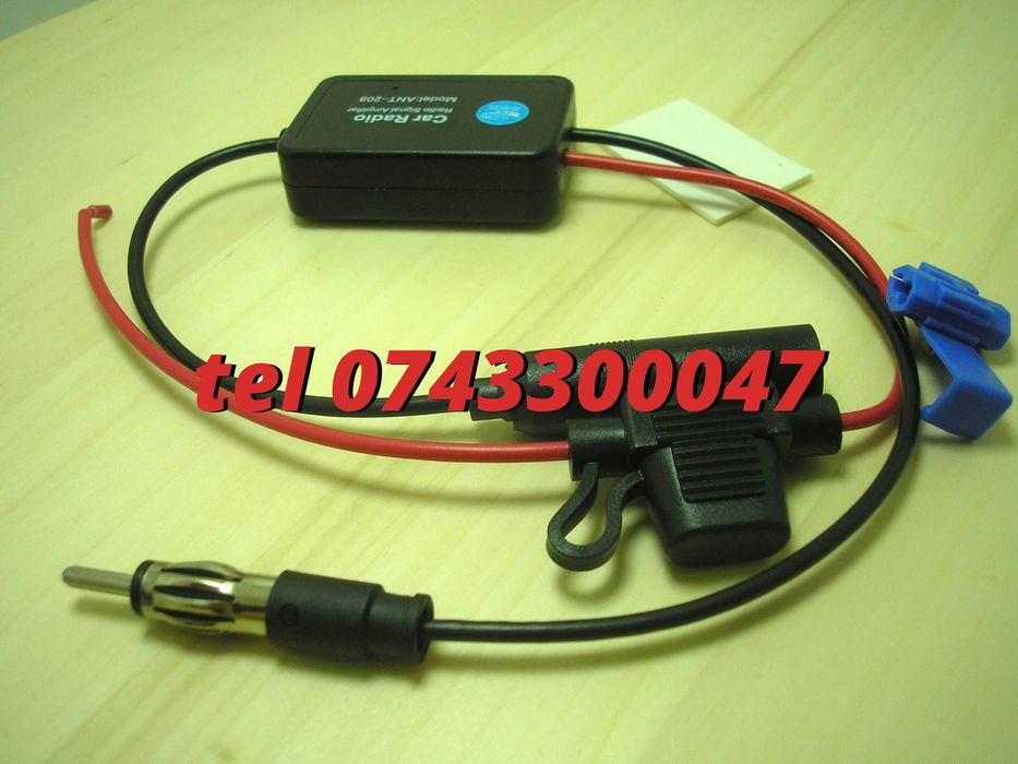 Amplificator Pentru Semnal Antena Radio Auto Fm 12v