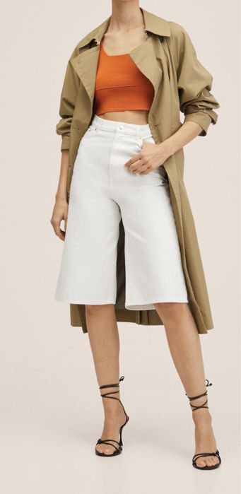Bermude denim dama noi Mango Xs