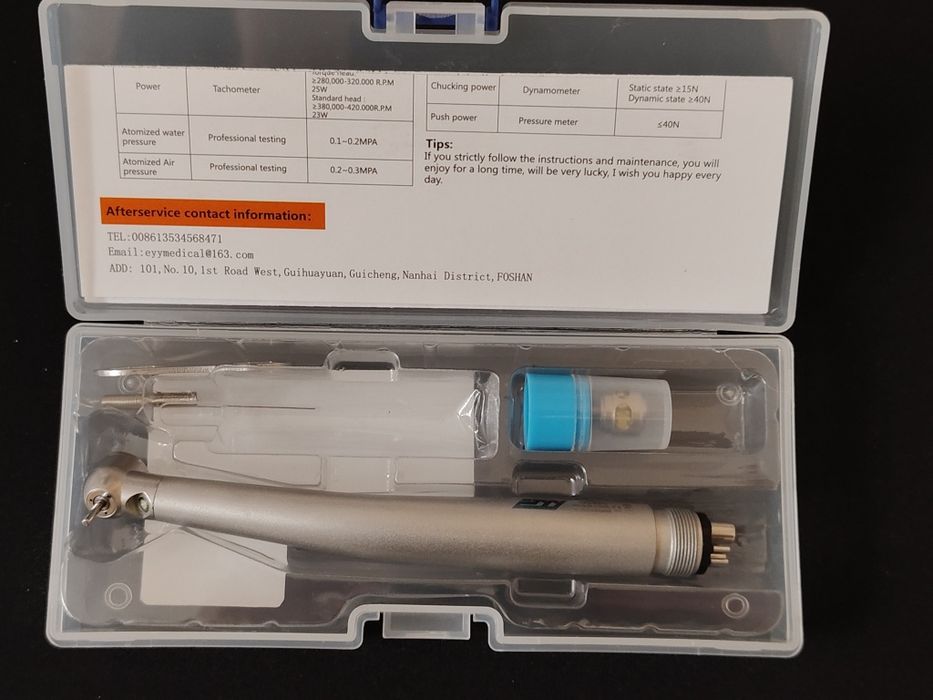 Turbina dentara LED - Air Flow- Ace RECIPROC - Pivoti sticla - PLUGGER