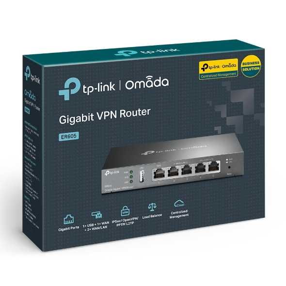 Tp-LInk ER605 VPN‑маршрутизатор Omada с гигабитными портами