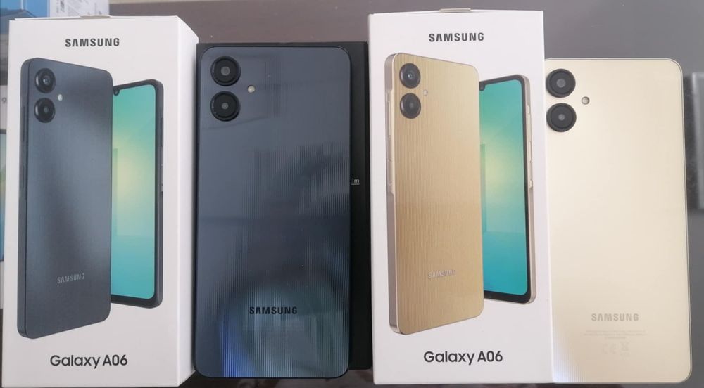 чисто нови телефони Samsung Galaxy A06 128GB памет и 4GB RAM