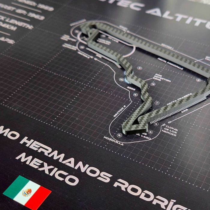 Mexico City – Hartă 3D circuit Formula 1 Mexico GP • GPX Collection