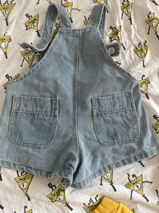 Джинсовый комбинезон для детей 2-3 лет.