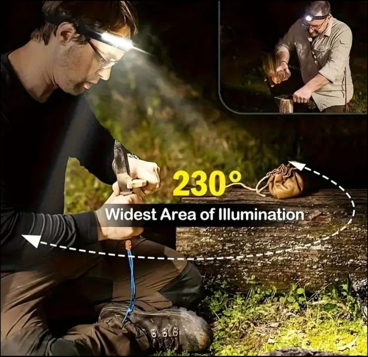 Челник лед фенер със сензор за движение