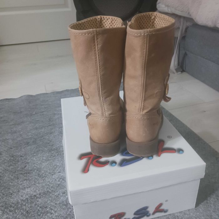 Cizmulite  piele fetiteNEXT,neinblanite, 16.9cm, primavara-toamna
