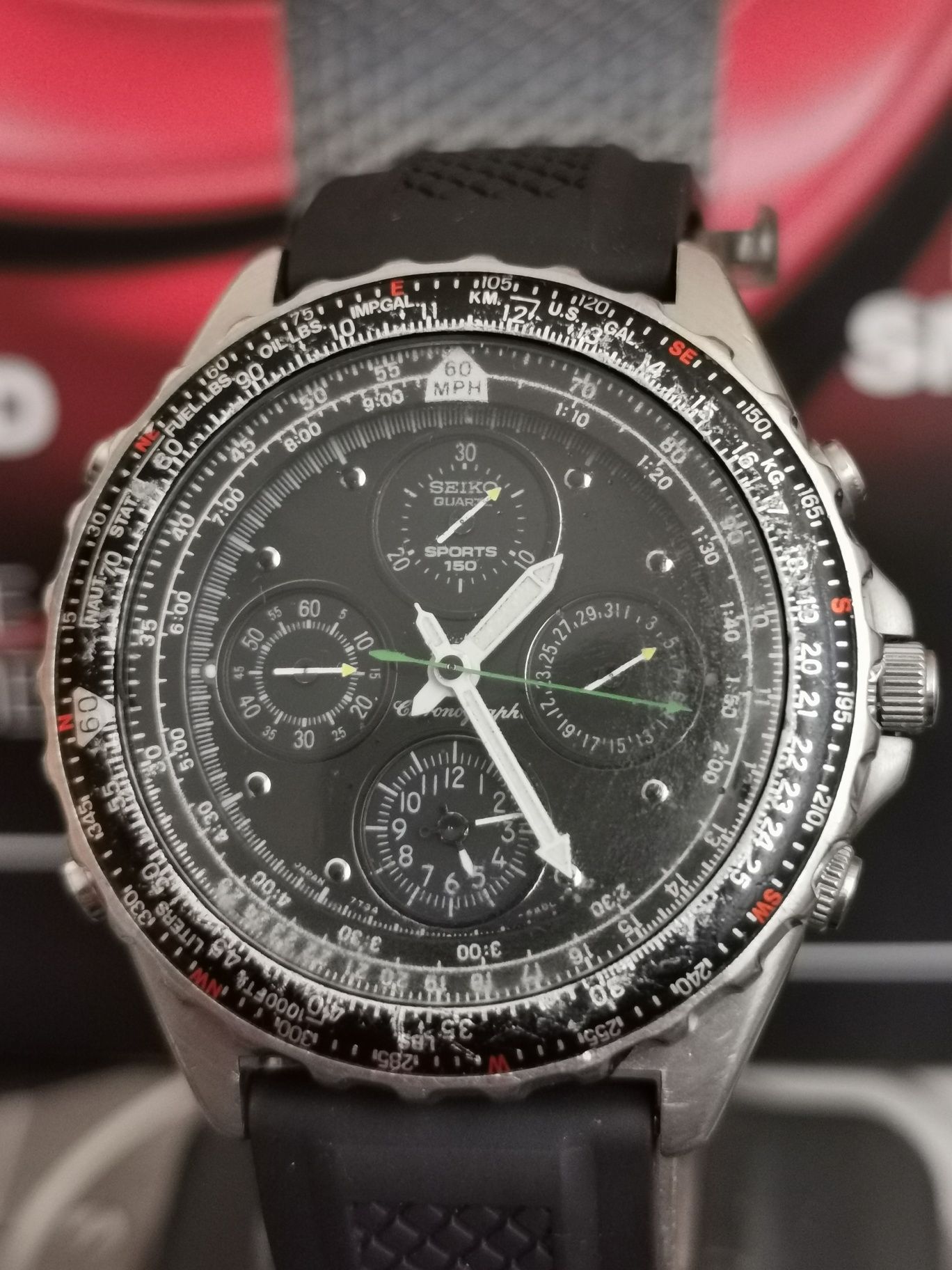 Ceas Seiko Flightmaster 7T34 6A00