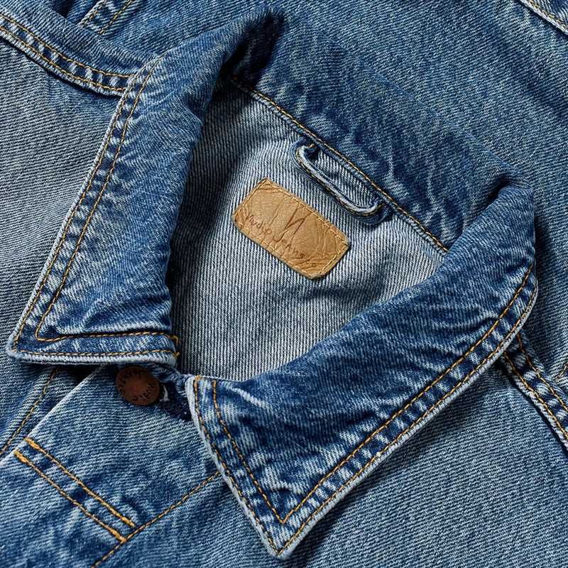 Geaca denim Nudie Jeans Bobby Blue Tribe - TRANSPORT GRATUIT