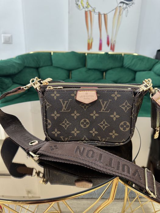 Geanta crossbody mica maro noua