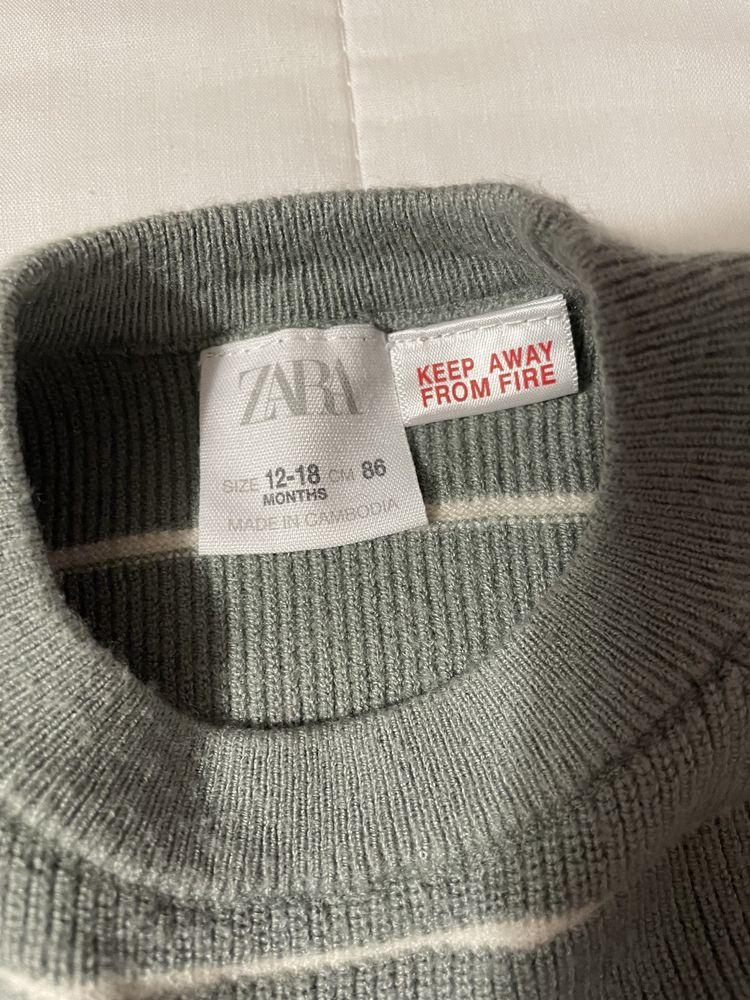 Costumaș Zara, tricotat pentru 12-18 luni