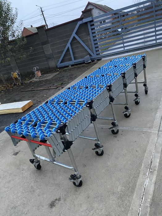 Banda transportoare , cale cu role mici flexibila Gura