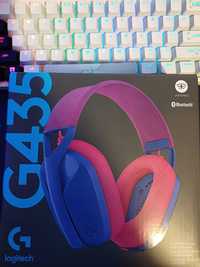 Casti Gaming Wireless LOGITECH G435 blue/raspberry roz sigilate