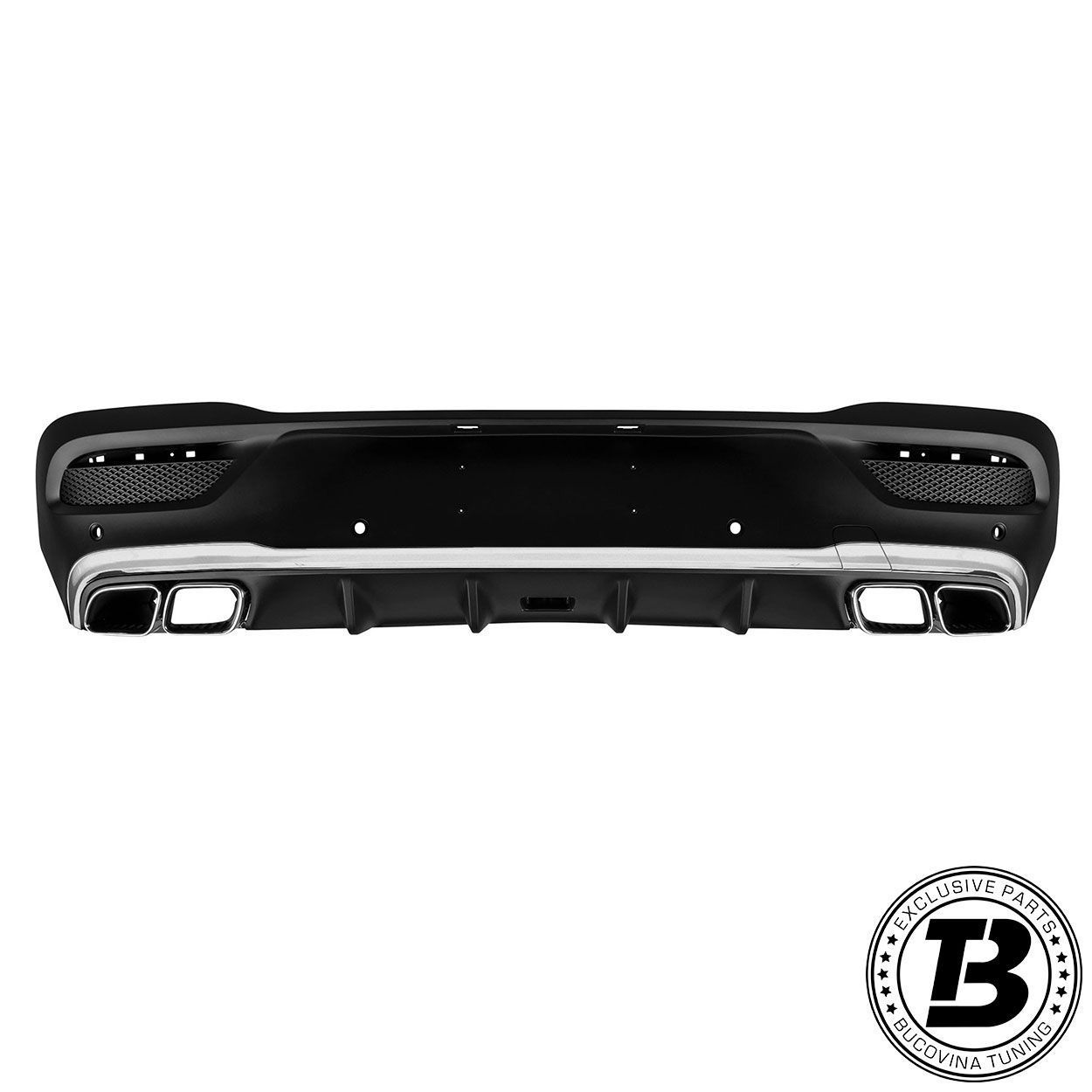 Difuzor Bara Spate cu Ornamente compatibil cu Mercedes GLE Coupe C167 GLE 63 Design