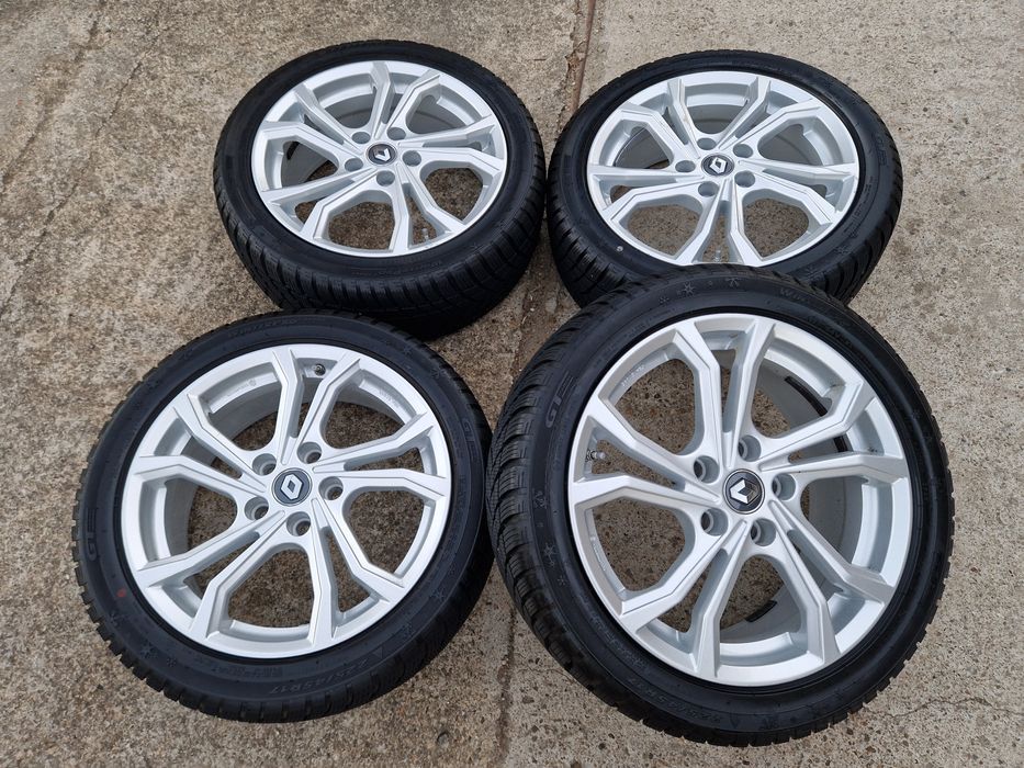 Jante 5x114.3 Renault Megane3-4 anvelope iarna 225 45 17 -relativ noi