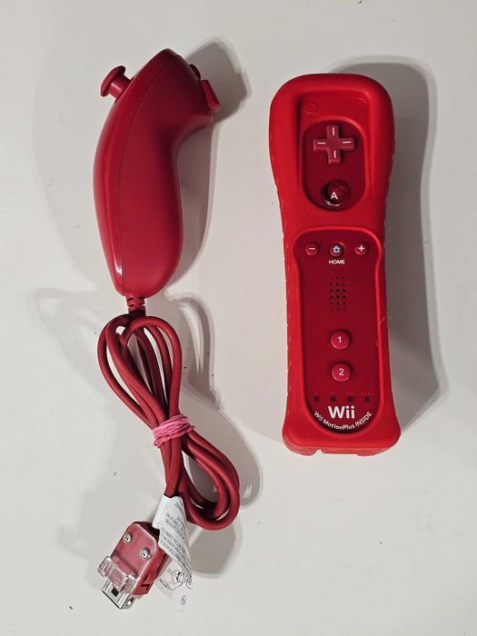 Rar controller Rosu Nintendo Wii cu MotionPlusInside Colectie