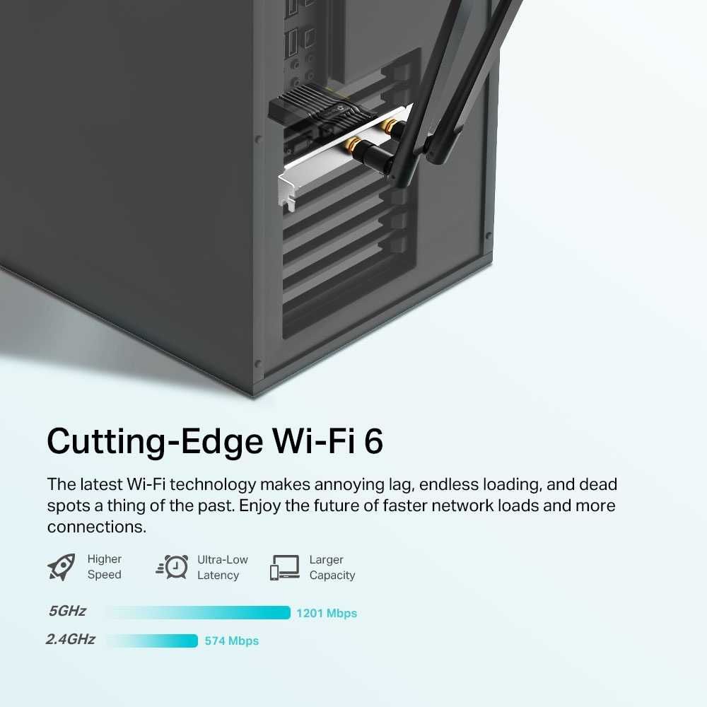 Tplink AX1800 Wi-Fi 6 Bluetooth 5.2 PCIe Adapter