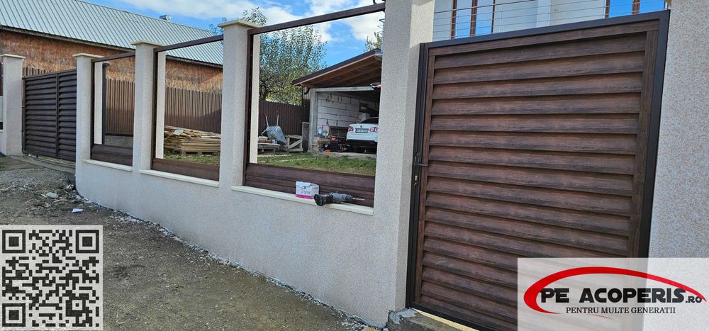 Gard tip jaluzea la preț redus – fără întreținere, posibil și în RATE!