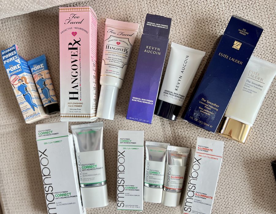 Бази, пудри и спрейове Laura Mercier, Milk, Too Faced, NARS, Mac