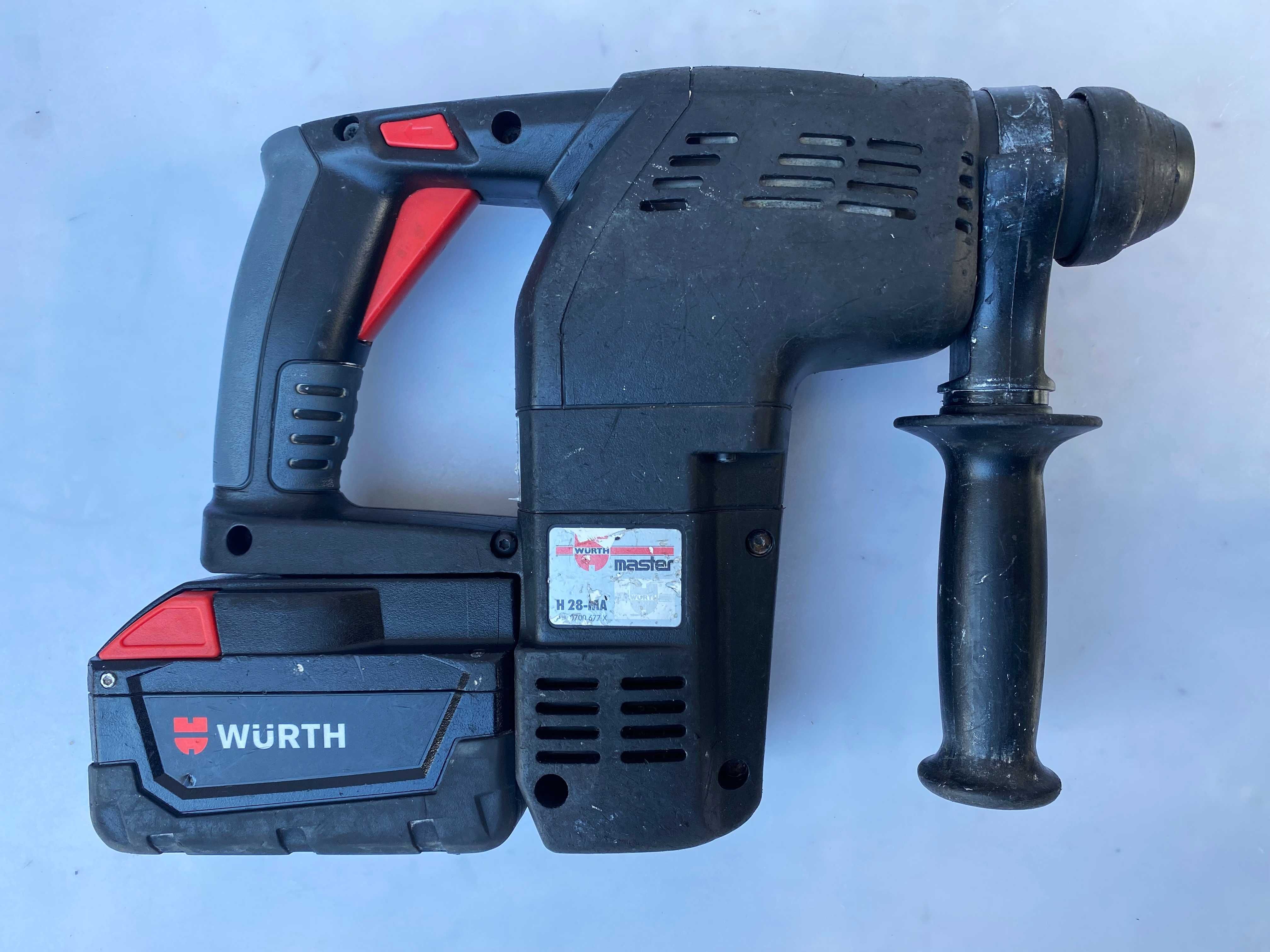 Перфоратор Wurth H28-MA и винтоверт Wurth BS28-A 2x28V 3.0Ah