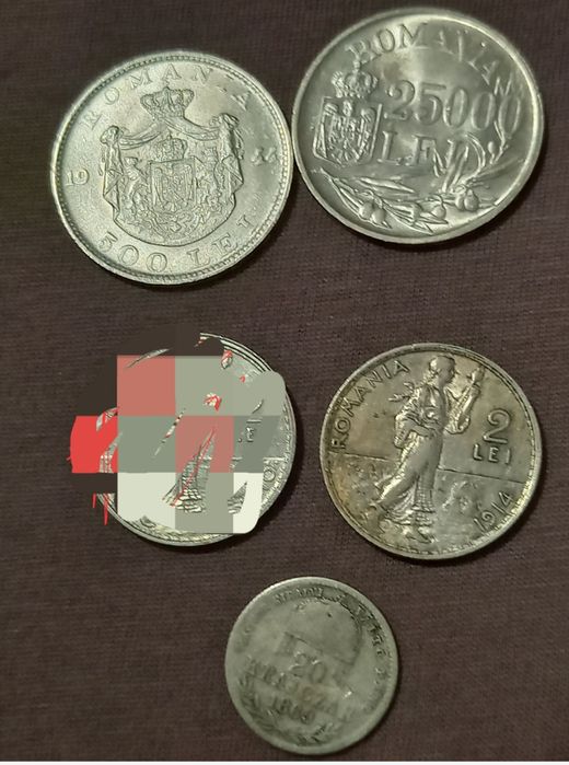 Lot monede Ag România