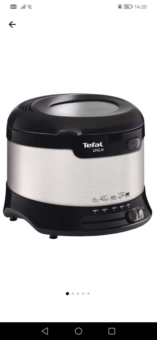 Friteuza Tefal Uno M1.8 l, Negru/Inox