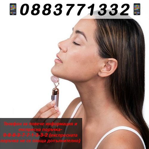 НЕМСКИ Вибриращ масажен ролер за лице – Facial roller + ЛЕД ФЕНЕР