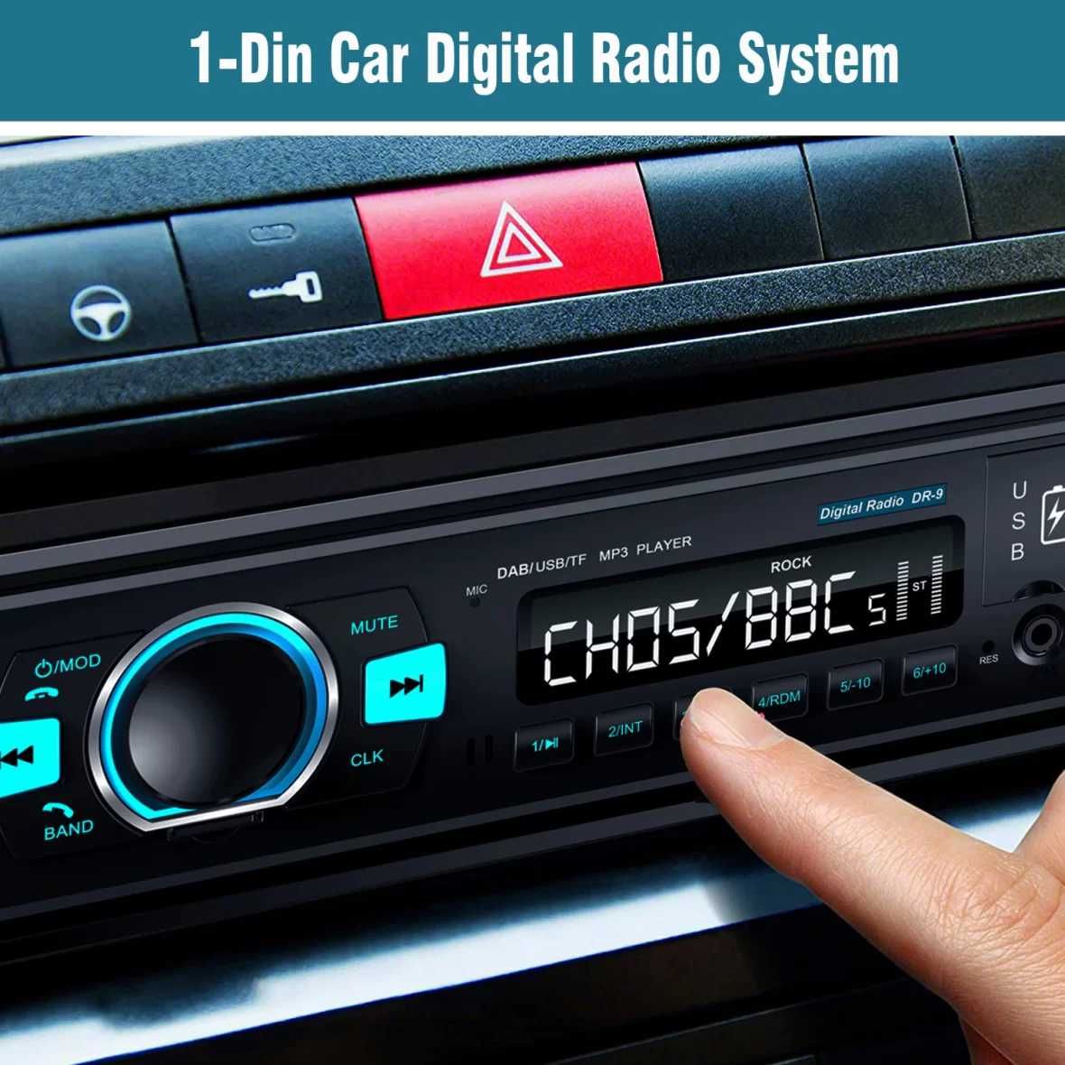 Радио Авто 3351/2206 1 DIN  Bluetooth MP3  55wx4   FM/ USB / SD