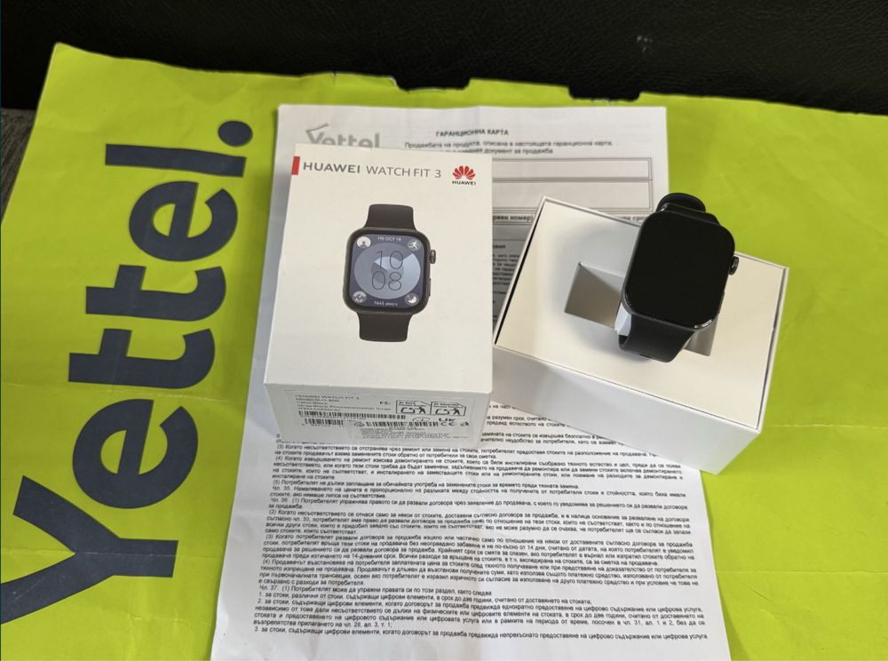 KATO НОВ Huawei Watch FIT 3 Yettel Гаранция 2027