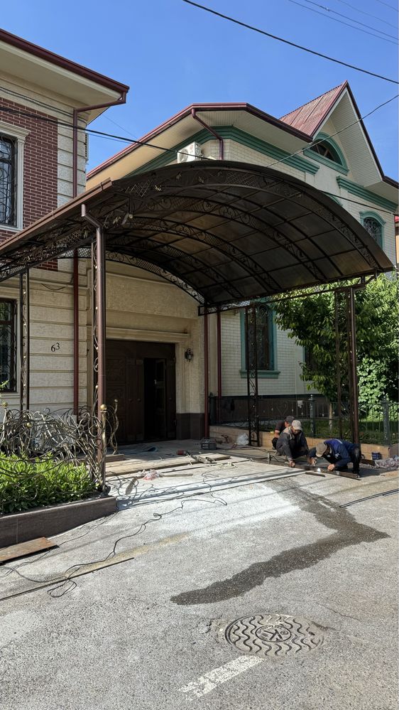 Кованний цех. Навес, огрождения, решётка, перила, ворота