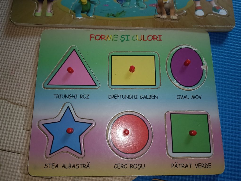 Set 3 puzzle lemn