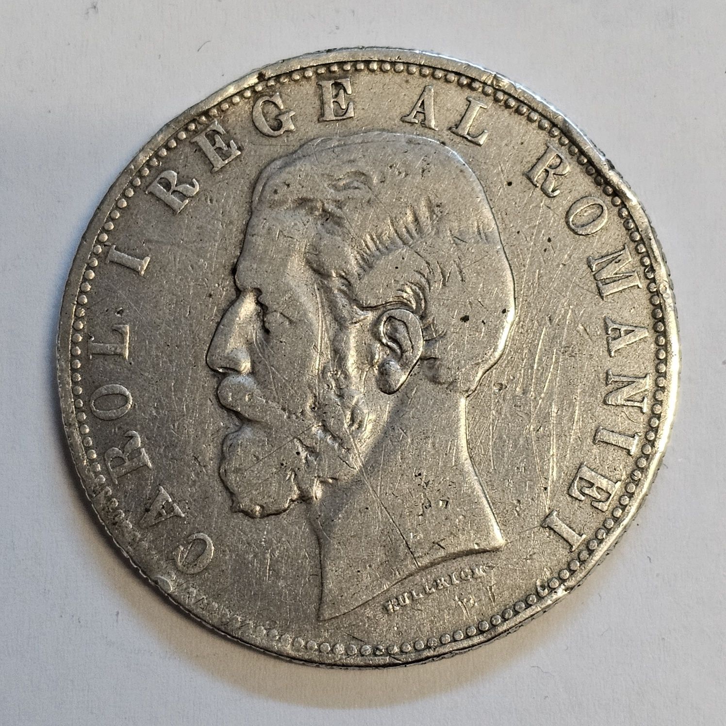 Moneda argint 5 lei 1881