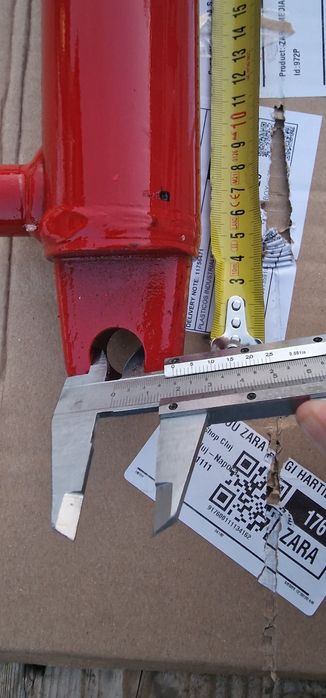 Cilindru hidraulic 75 cm strâns deschide 50 cm diametru bolturi 20 mm