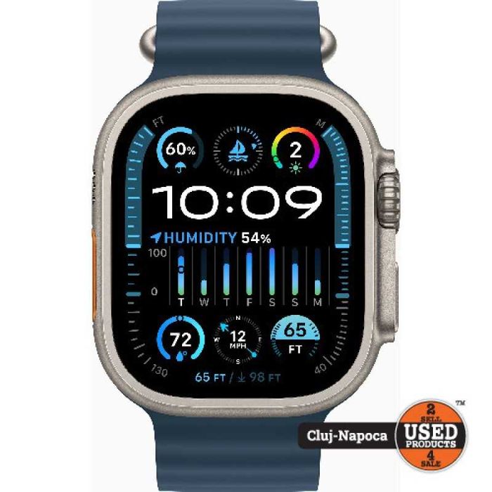 Apple Watch Ultra, 49mm, Blue Ocean Band, A2684  | UsedProducts.ro